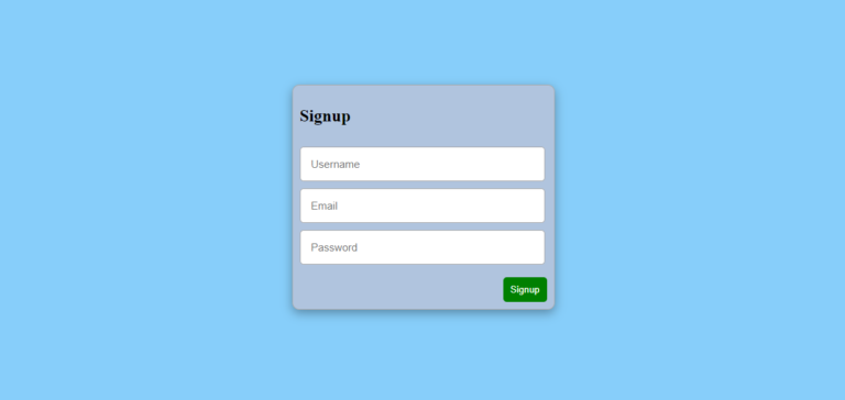 php oop create registration 4 signup page